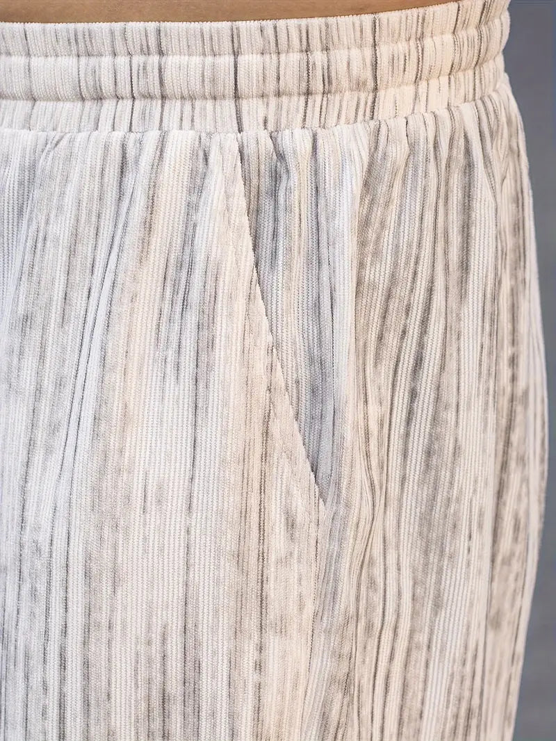 Lässige Gestreifte Cordhose für Herren