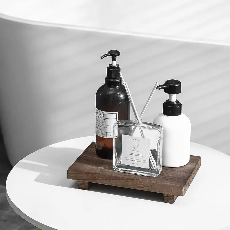 Dekoratives Holztablett im Vintage-Stil