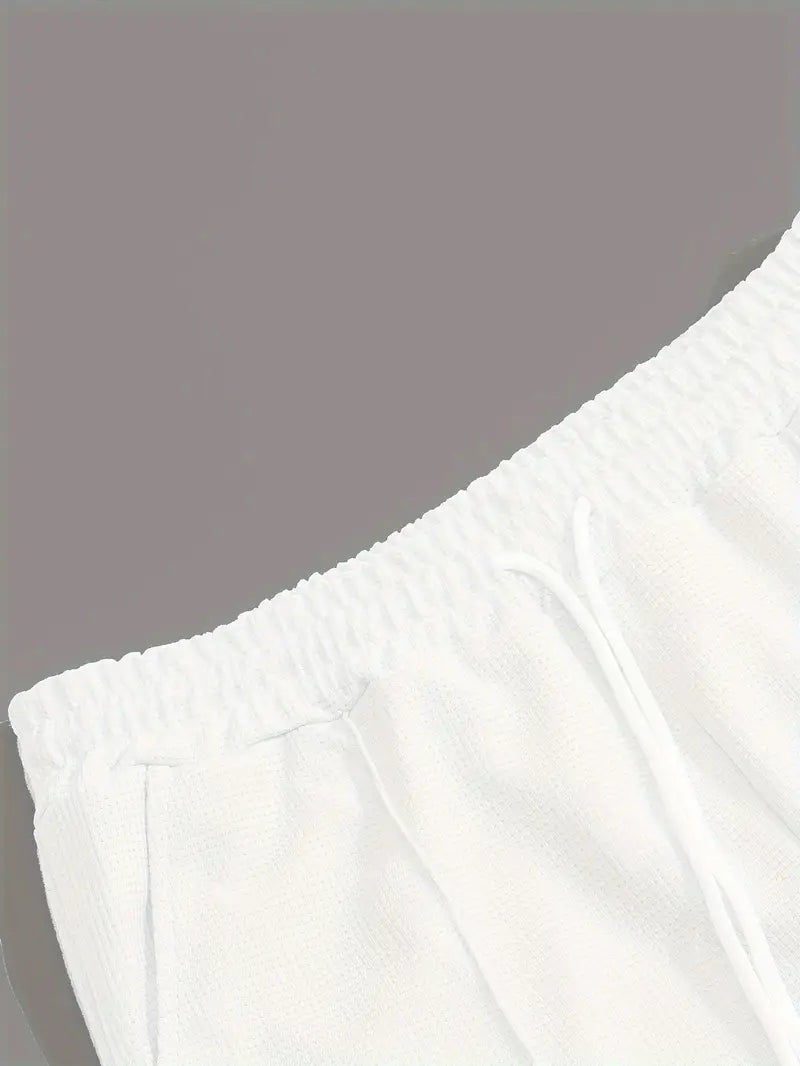 SET DEAL - Pullover-Sweatshirt und Jogginghose mit Kordelzug Weiss