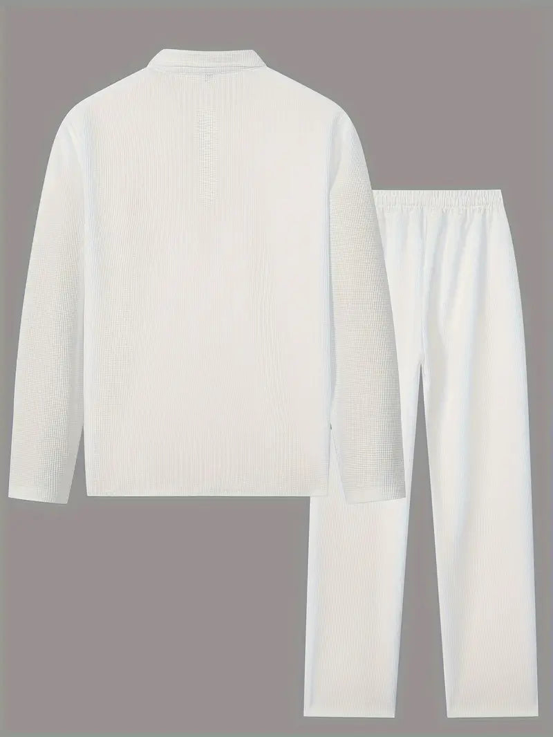 SET DEAL - Pullover-Sweatshirt und Jogginghose mit Kordelzug Weiss
