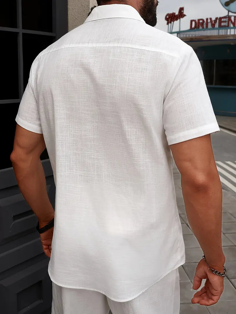Casual Baumwoll Kurzarmshirt