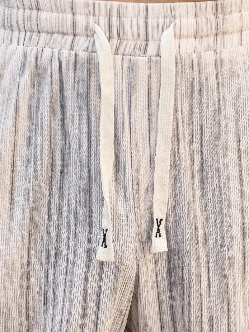 Lässige Gestreifte Cordhose für Herren