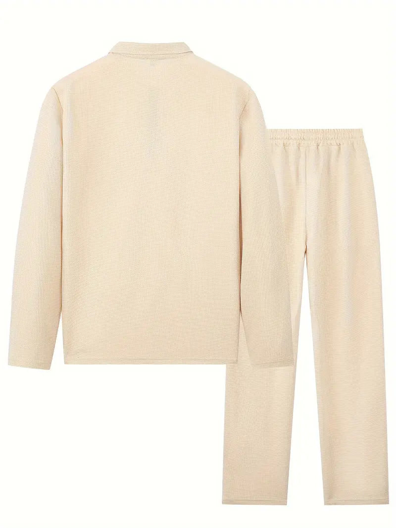SET DEAL - Pullover-Sweatshirt und Jogginghose mit Kordelzug Apricot