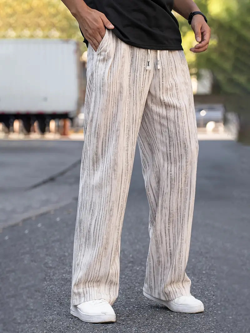 Lässige Gestreifte Cordhose für Herren