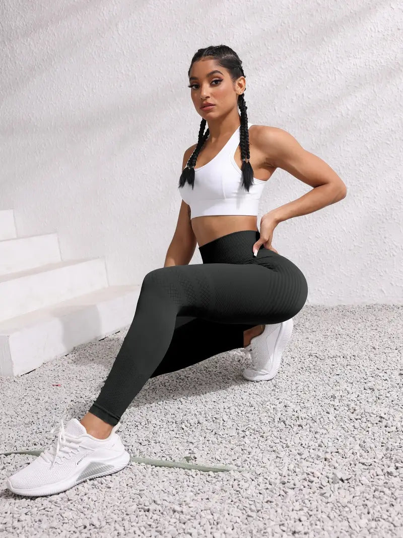 Z-ACTIVE - FIGURFORMENDE HIGH-WAIST FITNESSLEGGINGS FÜR DAMEN SCHWARZ