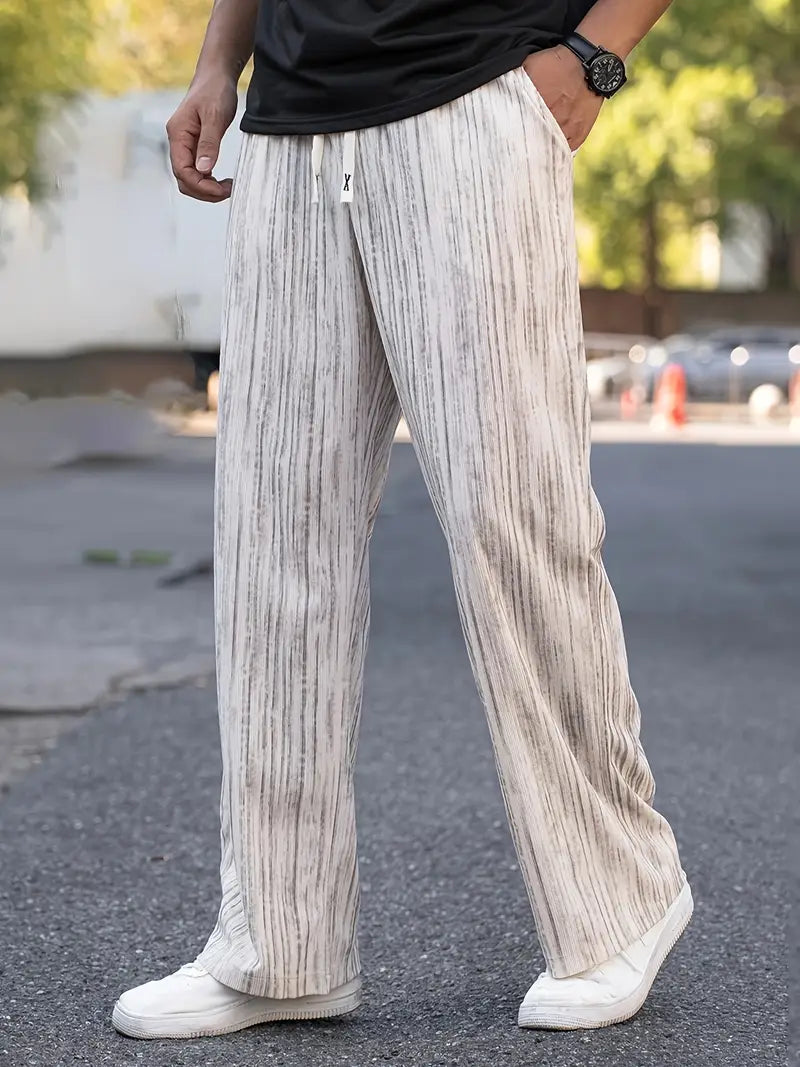 Lässige Gestreifte Cordhose für Herren