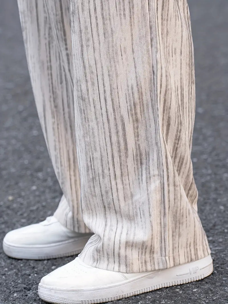 Lässige Gestreifte Cordhose für Herren