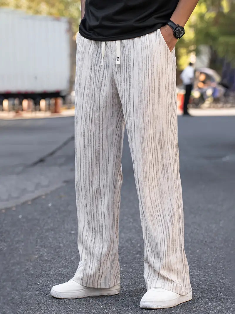 Lässige Gestreifte Cordhose für Herren