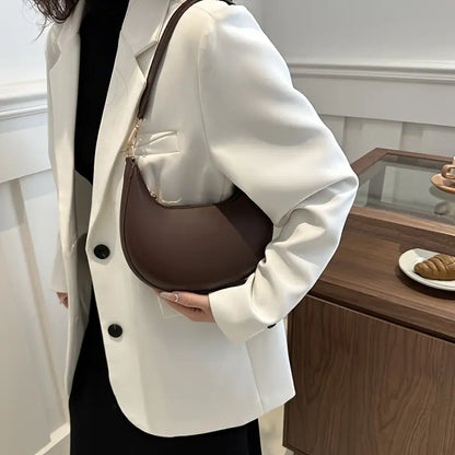 Luxuriöse Damen Halbmondtasche