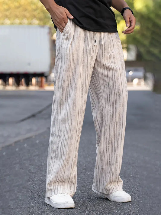 Lässige Gestreifte Cordhose für Herren