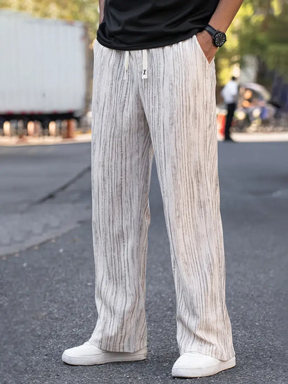 Lässige Gestreifte Cordhose für Herren