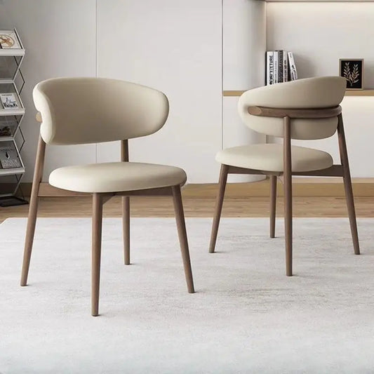 2er-Set Elegante Minimalistische Esszimmerstühle